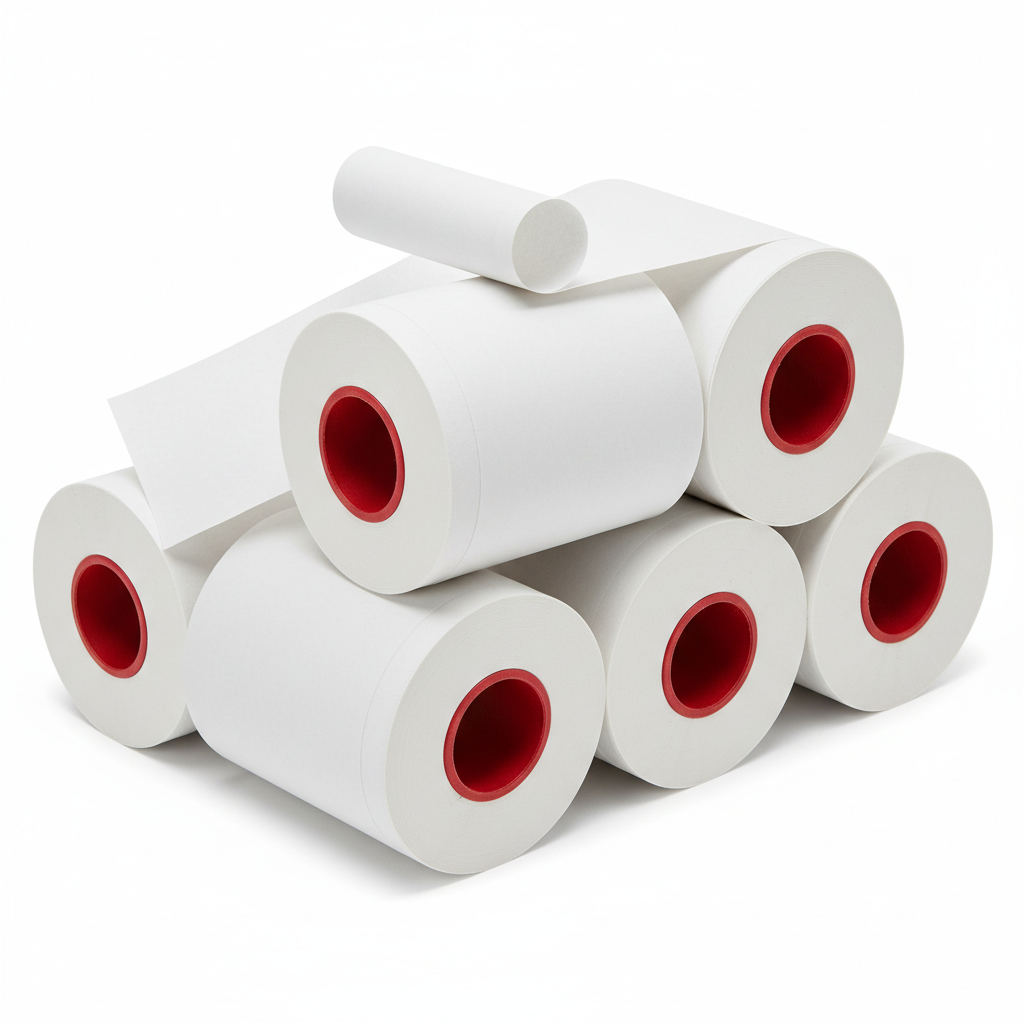 Rotoli cassa carta termica omologata 80x80 mm conf. 50 pz