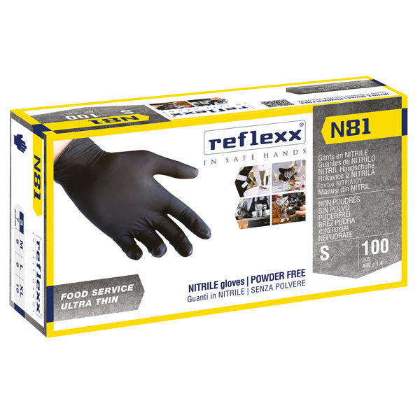 GUANTI REFLEXX NITRILE N81 CONFEZIONE 100 PEZZI