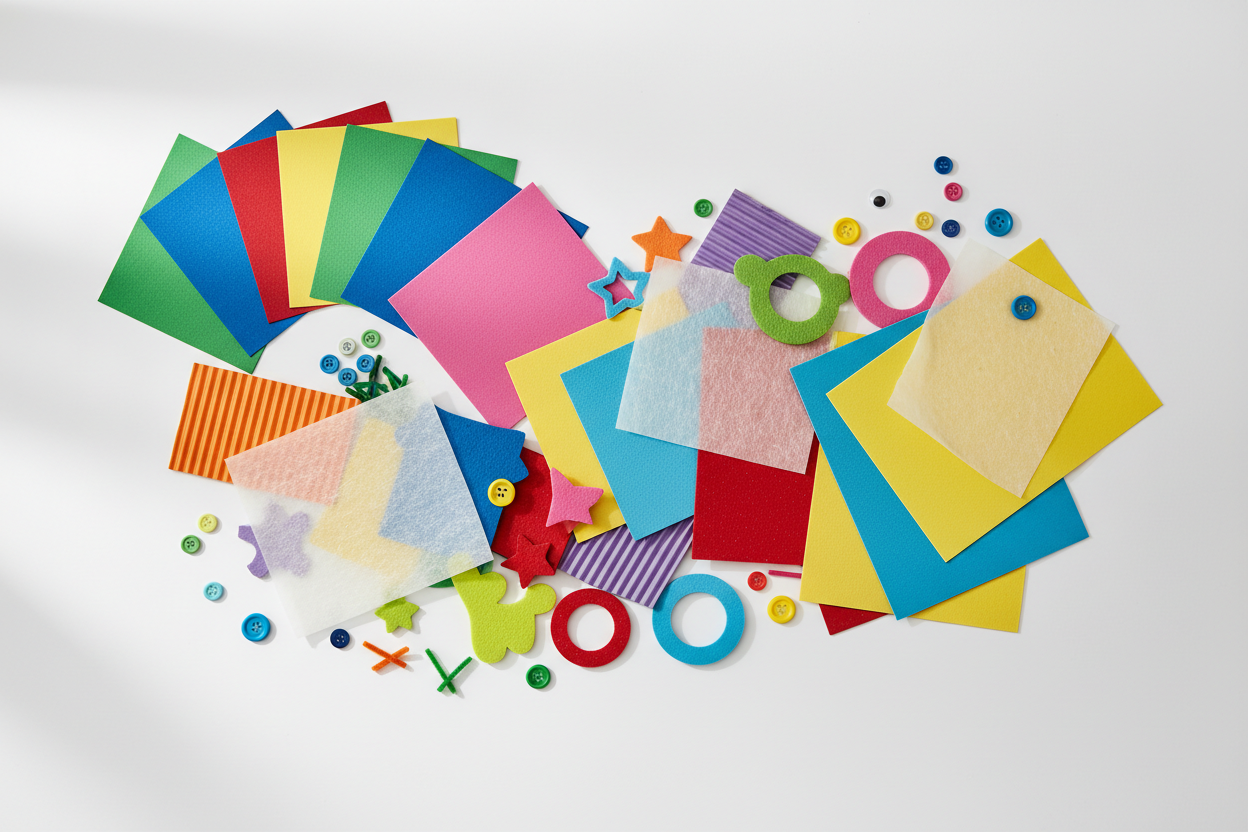 CREATIVITÀ - Carte e materiali per lavoretti didattici
