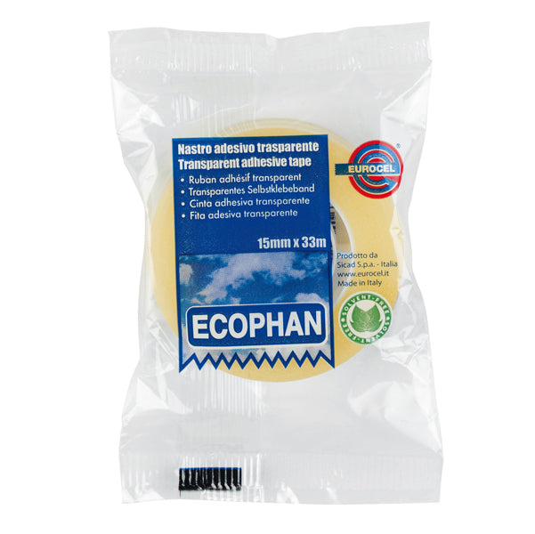 CANCELLERIA-COD 001416203- NASTRO ADESIVO TRASPARENTE ECOPHAN