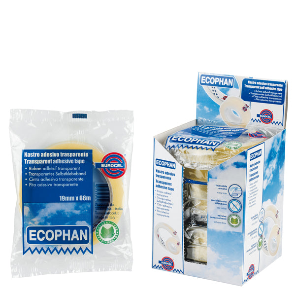 CANCELLERIA-COD 001416203- NASTRO ADESIVO TRASPARENTE ECOPHAN