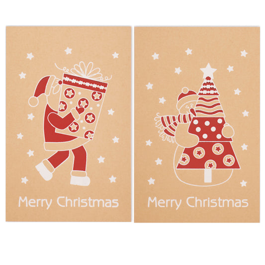 BIGLIETTI REX SADOCH NATALE DOPPIO 9X14 CONF.50 PEZZI FANTASIE ASSORTITE