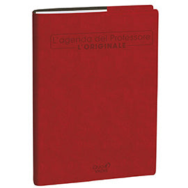 agenda del professore 2026-2027 copertina colore rosso quo vadis