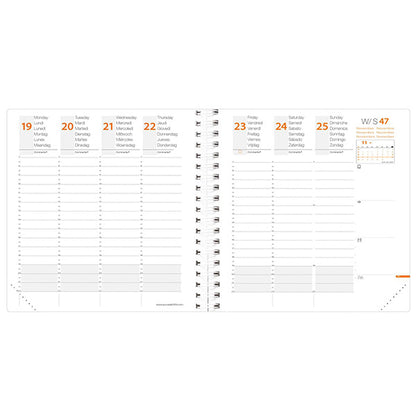 Agenda settimanale Time&Life 2027 - 16 x 16 cm - Quo Vadis
