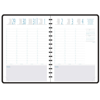 Agenda 16 mesi all-in-one 2027 - copertina Exaweek - 15 x 21 cm - blu navy - Quo Vadis