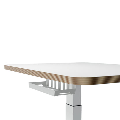 Scrivania compatta elettrica sit-stand - fissa - 80 x 60 x 65-130 cm - bianco - Leitz