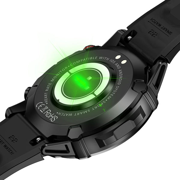 Smartwatch HK87 con display AMOLED e chiamate Bluetooth, nero – MU