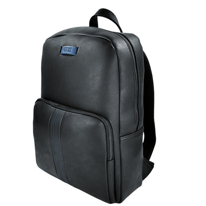 Zaino porta notebook 15,6" Blackform in ecopelle nera – City Time