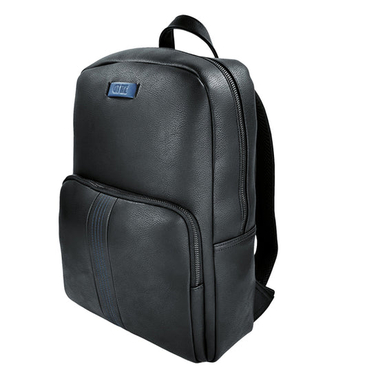 Zaino porta notebook 15,6" Blackform in ecopelle nera – City Time