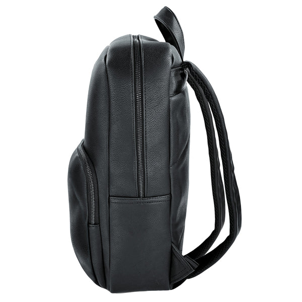 Zaino porta notebook 15,6" Blackform in ecopelle nera – City Time