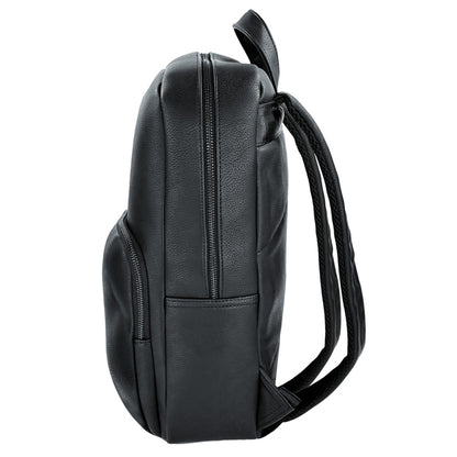 Zaino porta notebook 15,6" Blackform in ecopelle nera – City Time