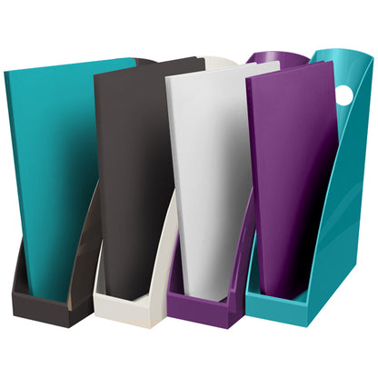Portariviste Mag-Cube Titane, 26,6 x 8,2 x 30,5 cm, set da 4 colori assortiti – Exacompta