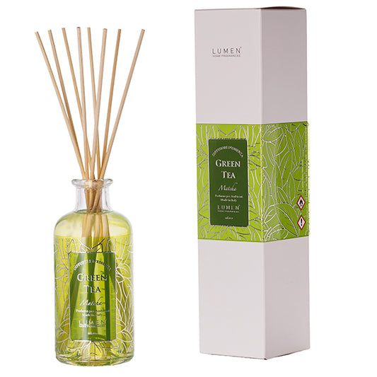 diffusore d'essenza a bastoncino green tea matcha 200ml - Cereria Lumen