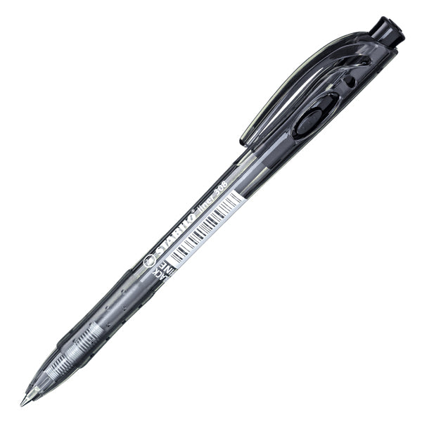 Penna Sfera Stabilo Liner 308 a Scatto – Punta 0,7 mm | Bio-Plastica 60% | 4 Colori | Conf. 12 pz
