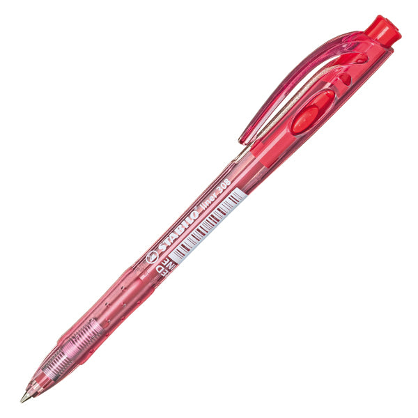 Penna Sfera Stabilo Liner 308 a Scatto – Punta 0,7 mm | Bio-Plastica 60% | 4 Colori | Conf. 12 pz