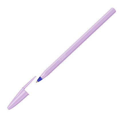 Penna a Sfera BIC Cristal Pastel 1,0mm – Colori Pastello Assortiti – Conf. 20 pezzi