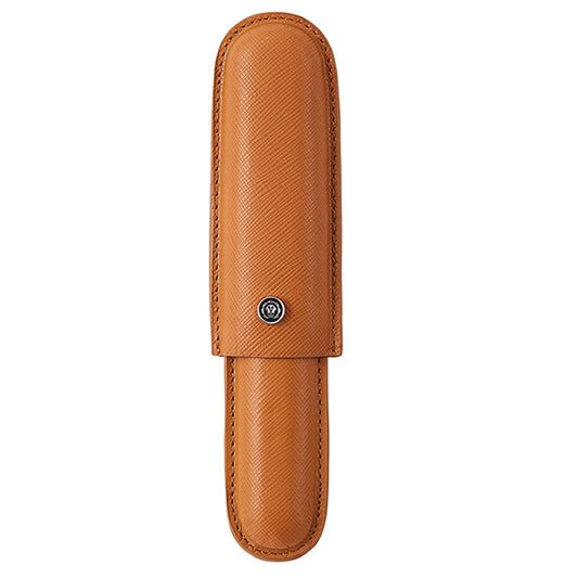 Portapenne CROSS Sigaro Pelle Saffiano 2 Colori Astuccio Singolo Penna Lusso