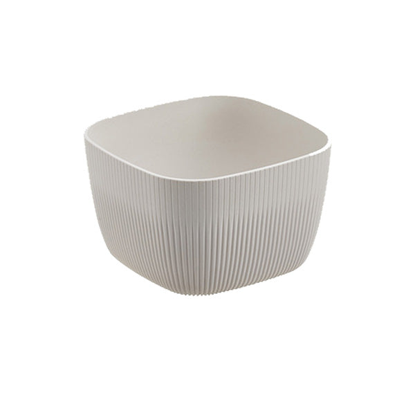 Ciotola Buffet Norway Quadrata Melamina 19,5x19,5x12 cm Avorio/Antracite HoReCa - Leone