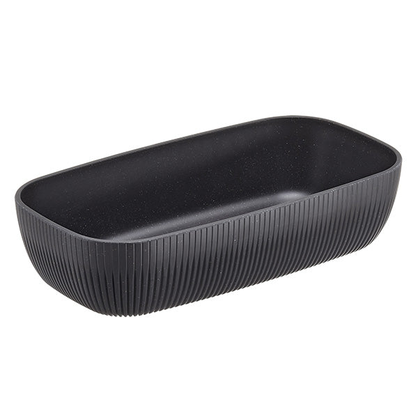 Vaschetta Buffet Norway Melamina 32,5x17,6x7,5 cm Avorio/Antracite HoReCa - Leone