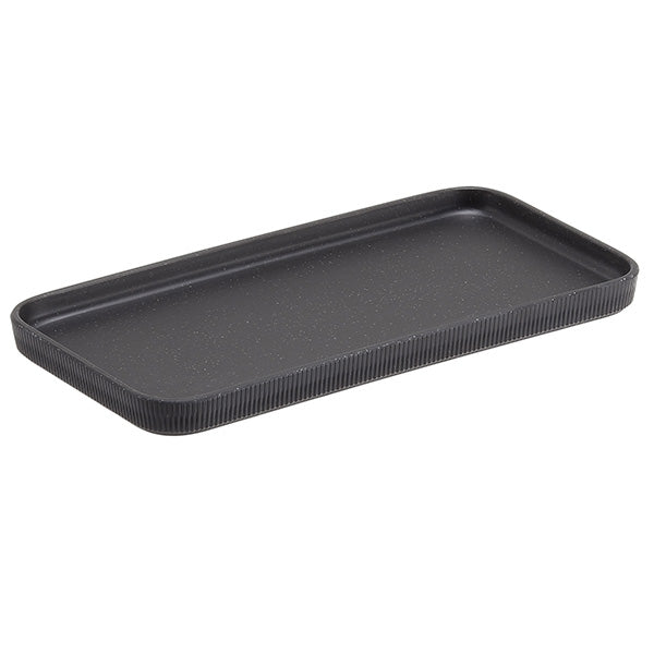 Vassoio Buffet Norway Melamina 27,5x13,2x1,7 cm Avorio/Antracite HoReCa - Leone
