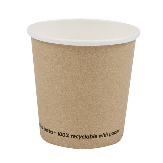 BICCHIERE CAFFE' SIGNOR BIO CARTA AVANA 100 ML. CONF.50 PEZZI