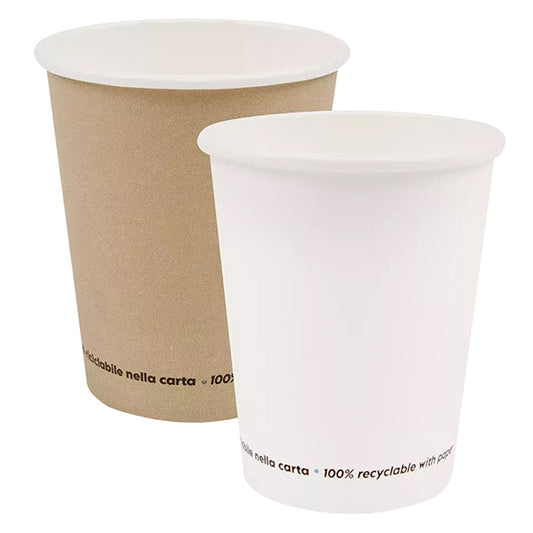 BICCHIERE SIGNOR BIO CARTA AVANA 200 ML. CONF.50 PEZZI.