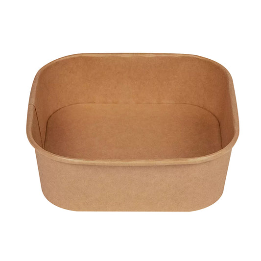 Bowl Quadrata Avana 17x17 cm 900 ml Conf. 50 Pz - Signor Bio