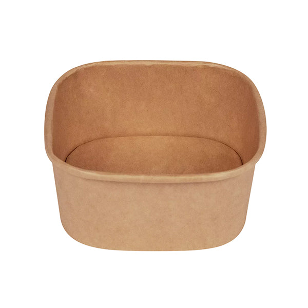 Bowl Quadrata Avana 13x13 cm 600 ml Conf. 50 Pz - Signor Bio