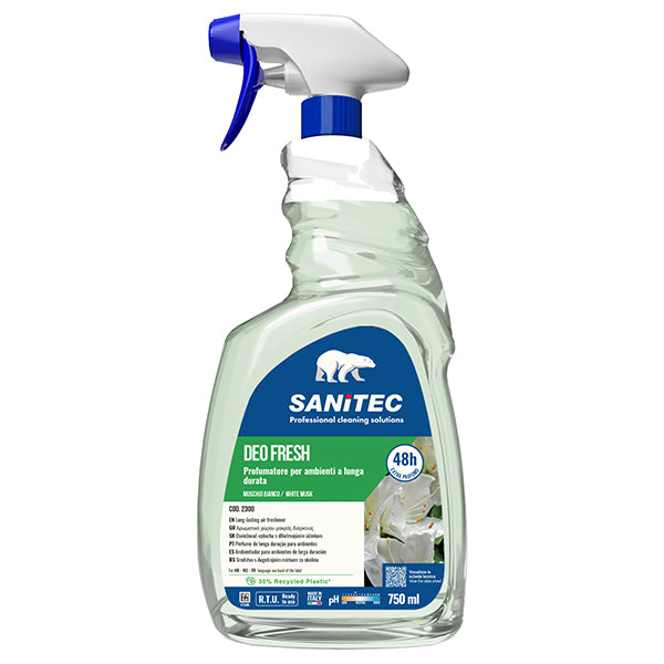 Profumatore Deo Fresh Ambienti e Tessuti 750 ml 3 Fragranze Elimina Odori - Sanitec