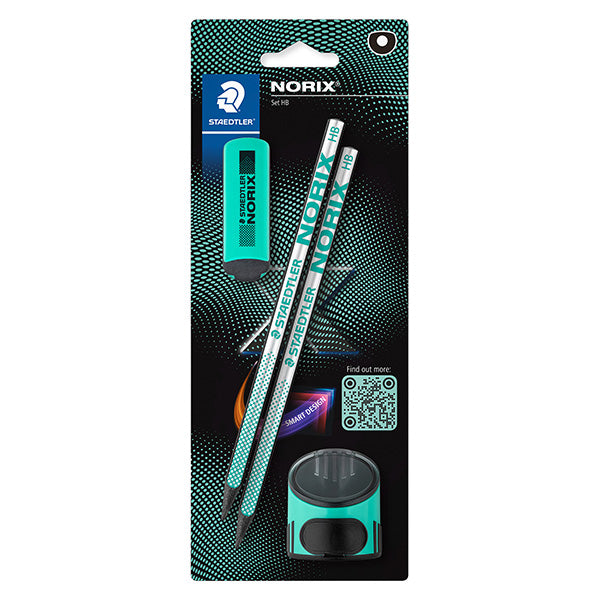 Set matite temperamatite gomma - turchese - Staedtler