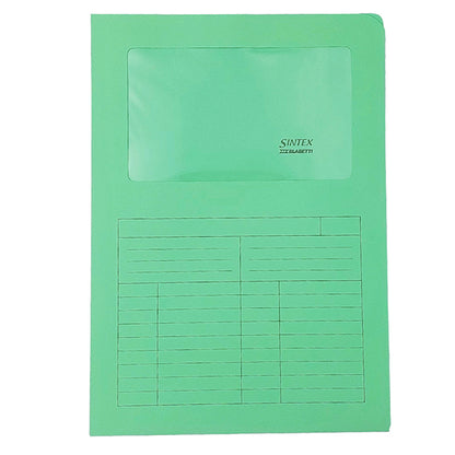 Cartelline a L con finestra Sintex - 120 gr - A4 - colori assortiti - SintexBox 150 pz - Blasetti