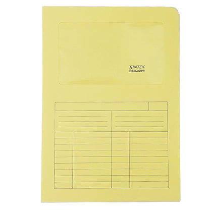 Cartelline a L con finestra Sintex - 120 gr - A4 - colori assortiti - SintexBox 150 pz - Blasetti