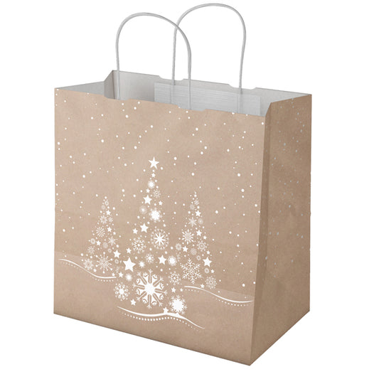Shopper natalizia Xmas Dream avana 32 x 23 x 35 cm – conf. 25 pezzi