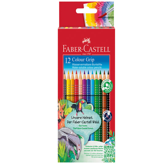 SCUOLA- COD 112469- MATITE COLORATE COLOR GRIP FABER CASTELL