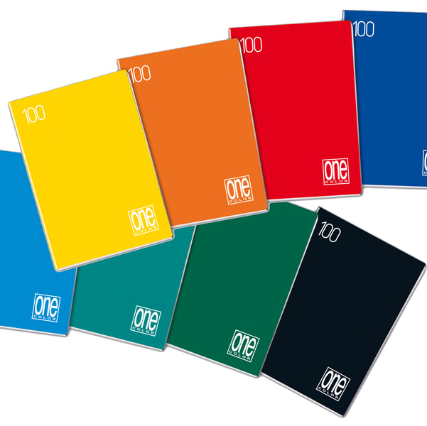 MATERIALE SCOLASTICO-COD 1920- QUADERNO A4 ONE COLOR CARTA 100 GRAMMI CF.5 PZ.