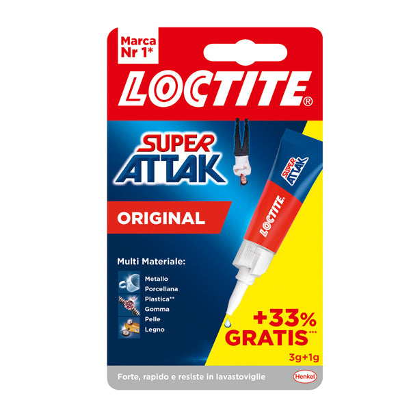 CANCELLERIA-COD 2632156- COLLA SUPER ATTAK 3GR