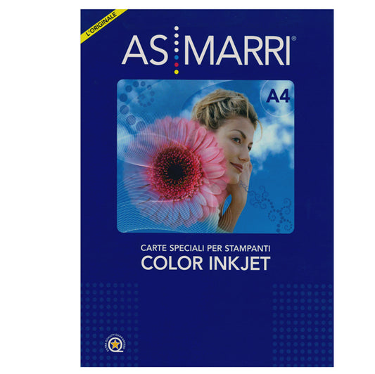 Carta fotografica inkjet A4 150 g/m² lucida bianca 50 fogli – As Marri