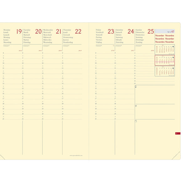 AGENDE - COD 286518Q- QUO VADIS- AGENDA SETTIMANALE MINISTRO PRESTIGE