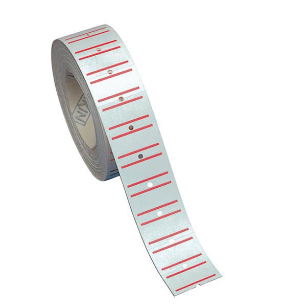 Etichette rigate permanenti per prezzatrice Towa e Motex 21 × 12 mm – confezione da 20 rotoli