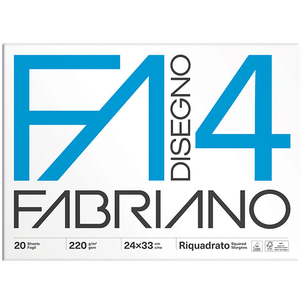 Album F4 24 x 33 cm - 20 fogli - 220 gr - Fabriano