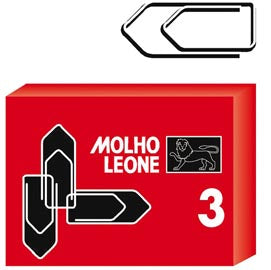 Fermagli Mohlo Leone Zincati Antiruggine – 10 Scatolette da 100 Pz. (1.000 Totali)