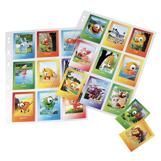 Buste forate Atla K - 21x29,7 cm - PP - porta figurine - 9 tasche - liscio - Sei Rota - conf. 10 pezzi