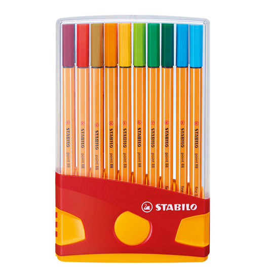 Fineliner Point 88 Color Parade - colori assortiti - astuccio 20 pz - Stabilo