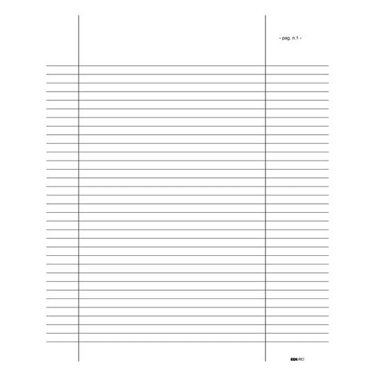 Registro verbale assemblea 92 pagine numerate 31x24,5cm - Edipro