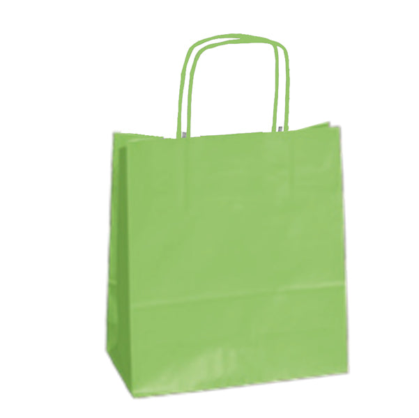 CONFEZIONAMENTO-COD 57068- SHOPPER TWISTED MANIGLIE CORDINO-22x10x29CM CF. 25 PZ.