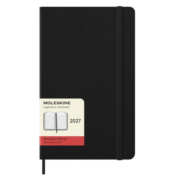 Agenda giornaliera Large 2027, copertina rigida nero – Moleskine