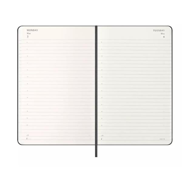 Agenda giornaliera Large 2027, copertina rigida nero – Moleskine