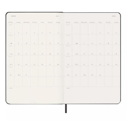 Agenda settimanale Large 2027 - copertina rigida nero