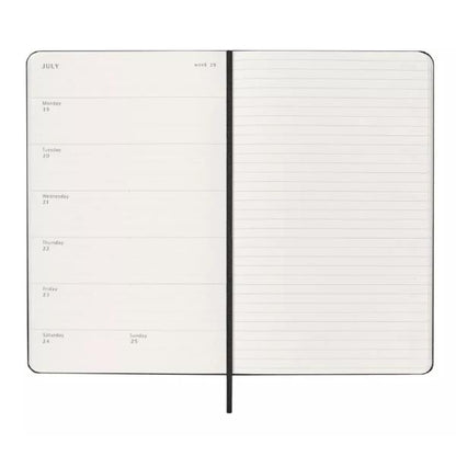 Agenda settimanale Large 2027 - copertina rigida nero