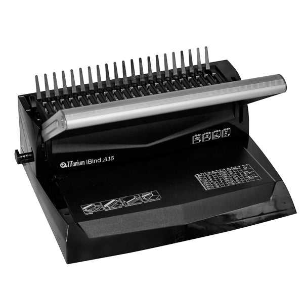 Rilegatrice iBind 15 Manuale Perfora 15 Fogli Rilega fino a 450 Fogli - Titanium